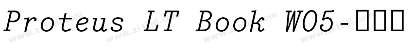 Proteus LT Book W05字体转换